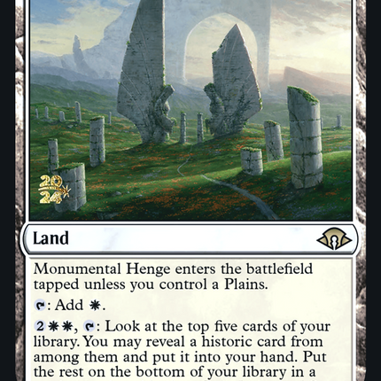 Monumental Henge [Modern Horizons 3 Promos] Prerelease Foil