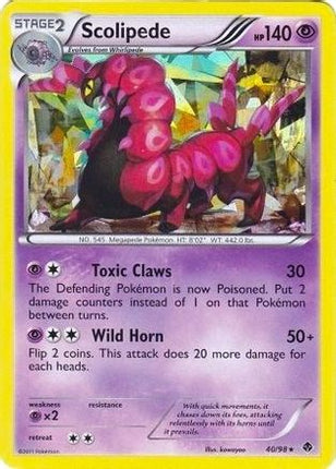 Scolipede - 40/98 (BW Emerging Powers) [Deck Exclusives] Holofoil