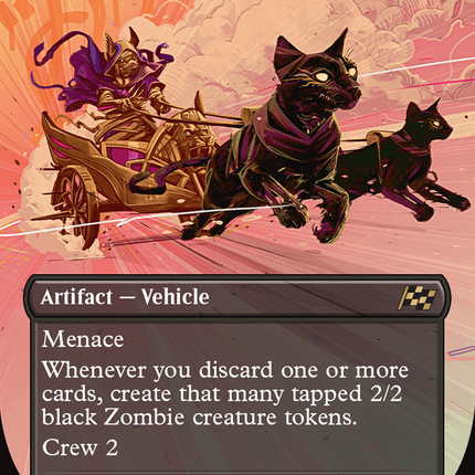 Cryptcaller Chariot (Borderless) [Aetherdrift] Foil