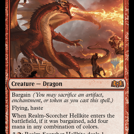Realm-Scorcher Hellkite [Wilds of Eldraine Promos]