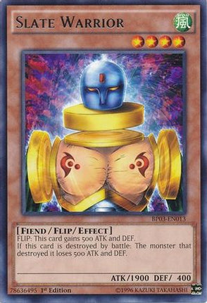 Slate Warrior (Rare) [BP03-EN013] 1st Edition