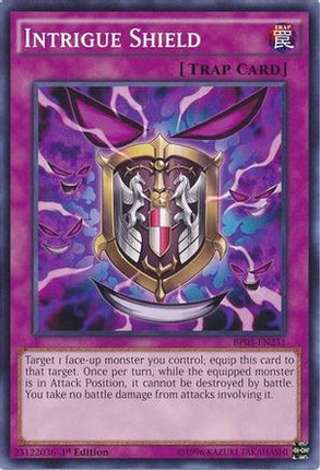 Intrigue Shield (Common / Short Print) [BP03-EN231] 1st Edition