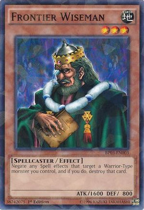 Frontier Wiseman (Shatterfoil) (Shatterfoil Rare) [BP03-EN003] 1st Edition