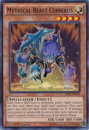 Mythical Beast Cerberus (Common / Short Print) [BP03-EN018] 1st Edition