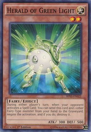 Herald of Green Light (Common / Short Print) [BP03-EN022] 1st Edition