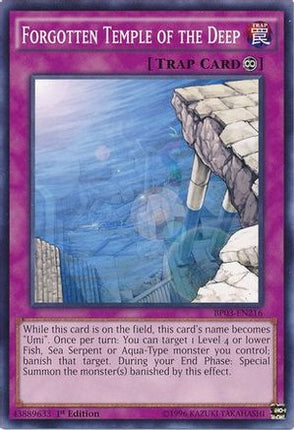 Forgotten Temple of the Deep (Common / Short Print) [BP03-EN216] 1st Edition