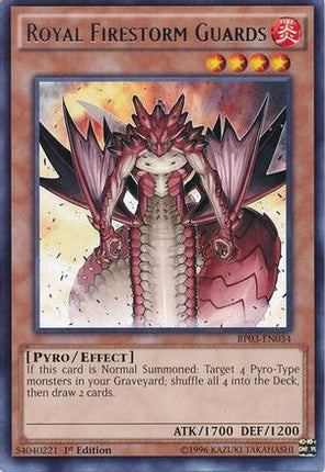 Royal Firestorm Guards (Rare) [BP03-EN034] 1st Edition
