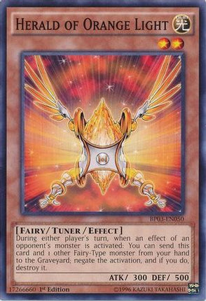 Herald of Orange Light (Common / Short Print) [BP03-EN050] 1st Edition