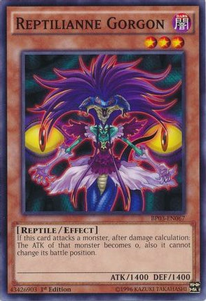 Reptilianne Gorgon (Common / Short Print) [BP03-EN067] 1st Edition