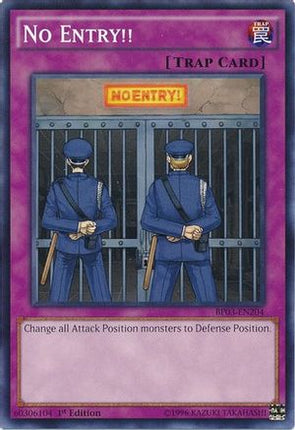 No Entry!! (Common / Short Print) [BP03-EN204] 1st Edition