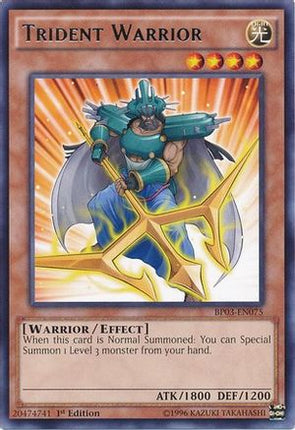 Trident Warrior (Rare) [BP03-EN075] 1st Edition