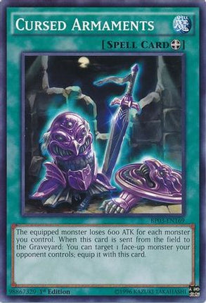 Cursed Armaments (Shatterfoil) [BP03-EN169] Common