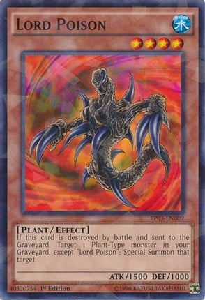 Lord Poison (Shatterfoil) (Shatterfoil Rare) [BP03-EN009] 1st Edition