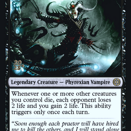 Vraan, Executioner Thane [Phyrexia: All Will Be One Promos] Prerelease Foil