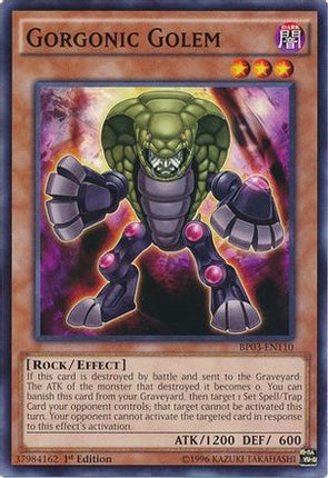 Gorgonic Golem (Common / Short Print) [BP03-EN110] 1st Edition