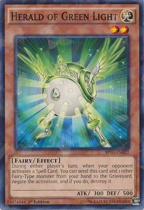 Herald of Green Light (Shatterfoil) (Shatterfoil Rare) [BP03-EN022] 1st Edition