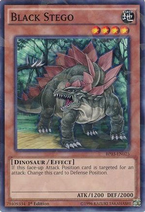 Black Stego (Shatterfoil) (Shatterfoil Rare) [BP03-EN025] 1st Edition
