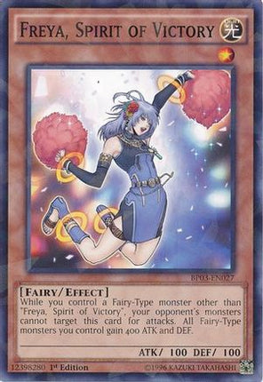 Freya, Spirit of Victory (Shatterfoil) (Shatterfoil Rare) [BP03-EN027] 1st Edition