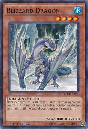 Blizzard Dragon (Shatterfoil) (Shatterfoil Rare) [BP03-EN031] 1st Edition