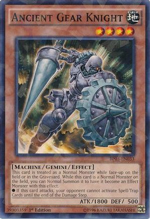 Ancient Gear Knight (Shatterfoil) (Shatterfoil Rare) [BP03-EN033] 1st Edition