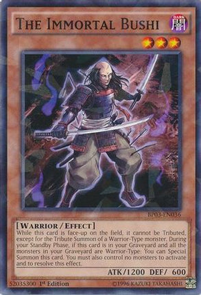 The Immortal Bushi (Shatterfoil) (Shatterfoil Rare) [BP03-EN036] 1st Edition