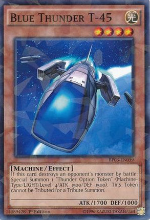 Blue Thunder T-45 (Shatterfoil) (Shatterfoil Rare) [BP03-EN039] 1st Edition