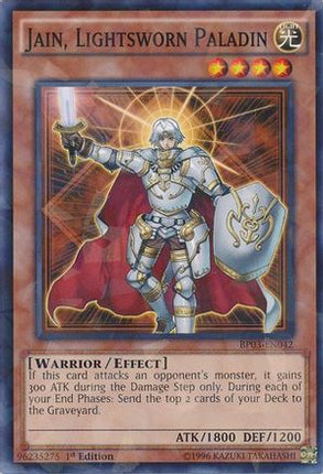Jain, Lightsworn Paladin (Shatterfoil) (Shatterfoil Rare) [BP03-EN042] 1st Edition
