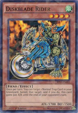 Diskblade Rider (Shatterfoil) (Shatterfoil Rare) [BP03-EN043] 1st Edition