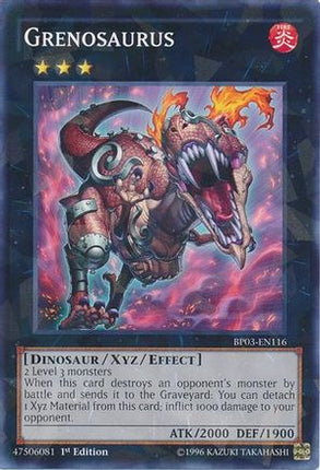 Grenosaurus (Shatterfoil) (Shatterfoil Rare) [BP03-EN116] 1st Edition