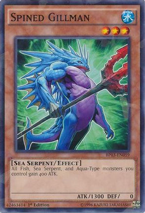 Spined Gillman (Shatterfoil) (Shatterfoil Rare) [BP03-EN059] 1st Edition