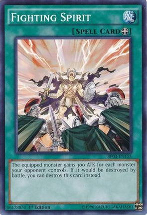 Fighting Spirit (Common / Short Print) [BP03-EN155] 1st Edition