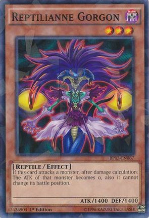 Reptilianne Gorgon (Shatterfoil) (Shatterfoil Rare) [BP03-EN067] 1st Edition