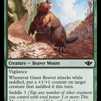 Giant Beaver [Outlaws of Thunder Junction] Foil