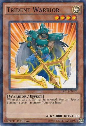 Trident Warrior (Shatterfoil) (Shatterfoil Rare) [BP03-EN075] 1st Edition
