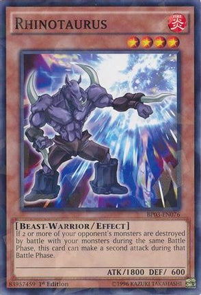 Rhinotaurus (Shatterfoil) (Shatterfoil Rare) [BP03-EN076] 1st Edition
