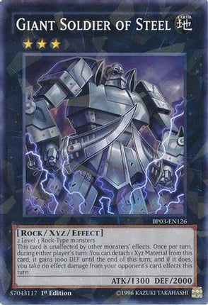 Giant Soldier of Steel (Shatterfoil) (Shatterfoil Rare) [BP03-EN126] 1st Edition