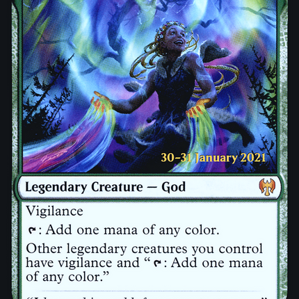 Esika, God of the Tree // The Prismatic Bridge [Kaldheim Promos] Prerelease Foil