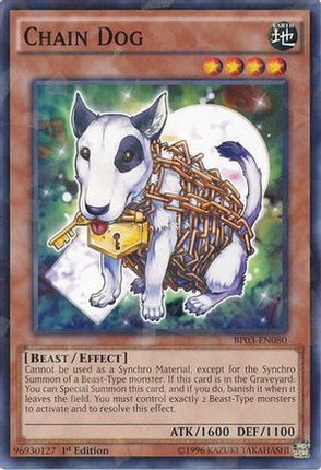 Chain Dog (Shatterfoil) (Shatterfoil Rare) [BP03-EN080] 1st Edition