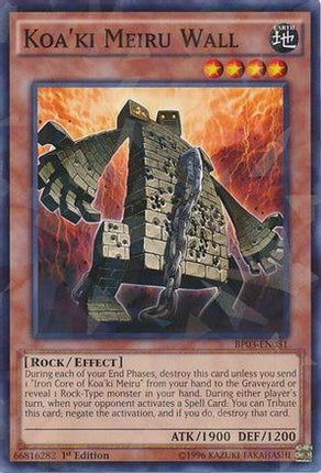 Koa'ki Meiru Wall (Shatterfoil) (Shatterfoil Rare) [BP03-EN081] 1st Edition
