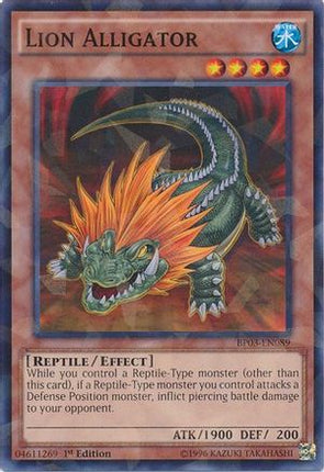 Lion Alligator (Shatterfoil) (Shatterfoil Rare) [BP03-EN089] 1st Edition