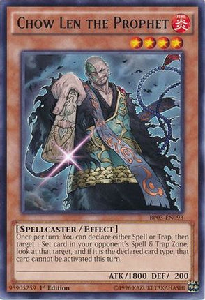Chow Len the Prophet (Rare) [BP03-EN093] 1st Edition