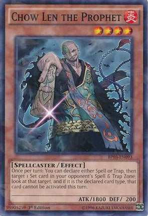 Chow Len the Prophet (Shatterfoil) (Shatterfoil Rare) [BP03-EN093] 1st Edition