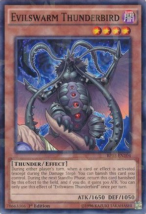 Evilswarm Thunderbird (Shatterfoil) (Shatterfoil Rare) [BP03-EN104] 1st Edition