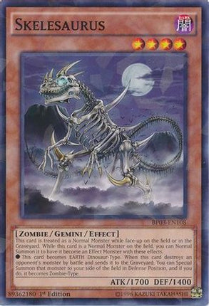 Skelesaurus (Shatterfoil) (Shatterfoil Rare) [BP03-EN108] 1st Edition