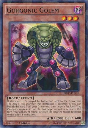 Gorgonic Golem (Shatterfoil) (Shatterfoil Rare) [BP03-EN110] 1st Edition