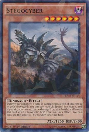 Stegocyber (Shatterfoil) (Shatterfoil Rare) [BP03-EN114] 1st Edition