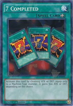 7 Completed (Shatterfoil) (Shatterfoil Rare) [BP03-EN135] 1st Edition