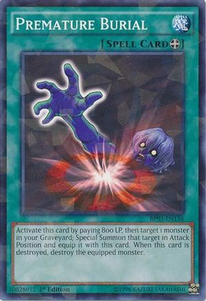 Premature Burial (Shatterfoil) (Shatterfoil Rare) [BP03-EN136] 1st Edition