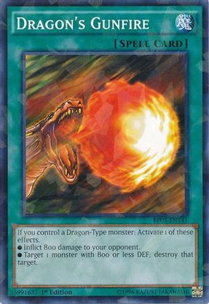 Dragon's Gunfire (Shatterfoil) (Shatterfoil Rare) [BP03-EN141] 1st Edition