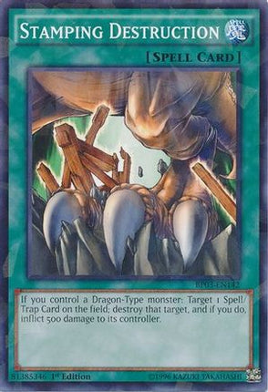 Stamping Destruction (Shatterfoil) (Shatterfoil Rare) [BP03-EN142] 1st Edition